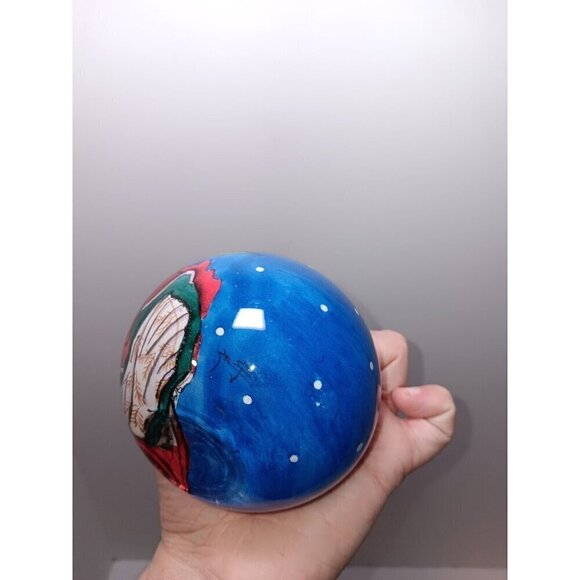 Northern Lights Candles Reverse Painted Angel Candle Holder Lantern Holiday - Picture 4 of 5